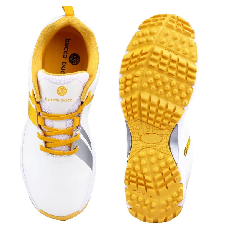 Bacca Bucci Yellow Century Runner Cricket Shoes for Men | Best Price UAE